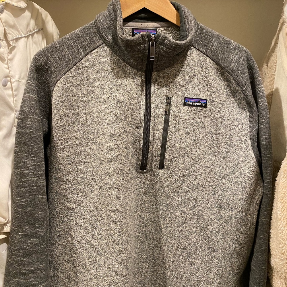Patagonia 1/4 zip gray sweater